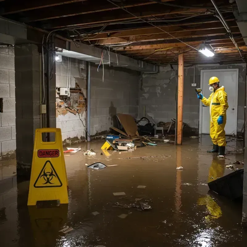 Flooded Basement Electrical Hazard in Venetian Village, IL Property